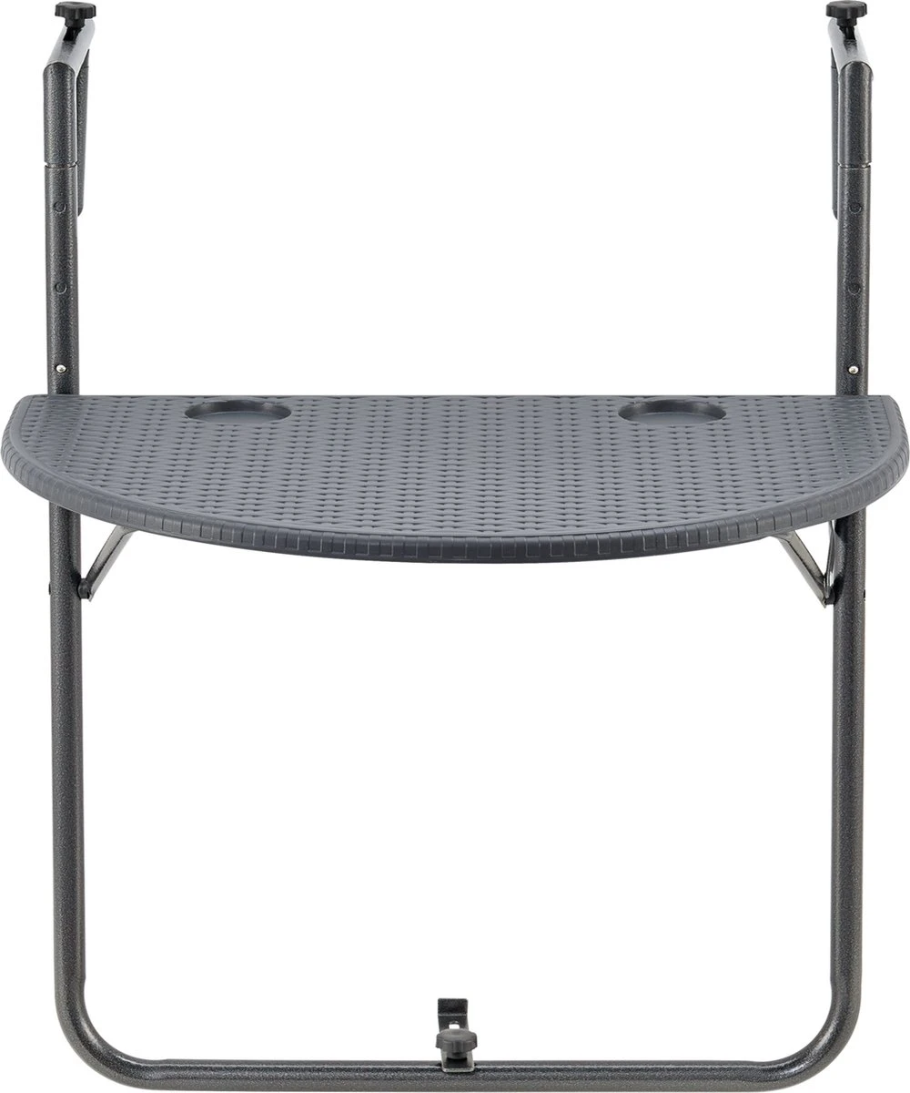 Balkontafel Cicala Inklapbaar 83,5x60x64 Cm Donkergrijs 4 Balkontafel Cicala Inklapbaar 83,5x60x64 Cm Donkergrijs - Afbeelding 4