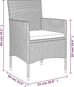 VidaXL 7-delige Tuinset Met Kussens Grijs En Zwart 14 VidaXL 7-delige Tuinset Met Kussens Grijs En Zwart -Optimaal Tuinmeubel Winkel 1024x1200