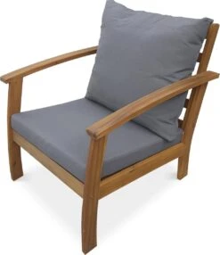 Houten Loungeset 4 Plaatsen - Ushuaïa - Grijs Kussens, Bank, Fauteuils En Lage Tafel Van Acacia, Design 6 Houten Loungeset 4 Plaatsen - Ushuaïa - Grijs Kussens, Bank, Fauteuils En Lage Tafel Van Acacia, Design -Optimaal Tuinmeubel Winkel 1036x1200 1