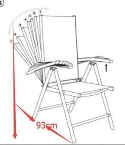 Tuinstoel Standenstoel Aluminium Antraciet 7 Standen Per 2 Stuks -Optimaal Tuinmeubel Winkel 1038x1200