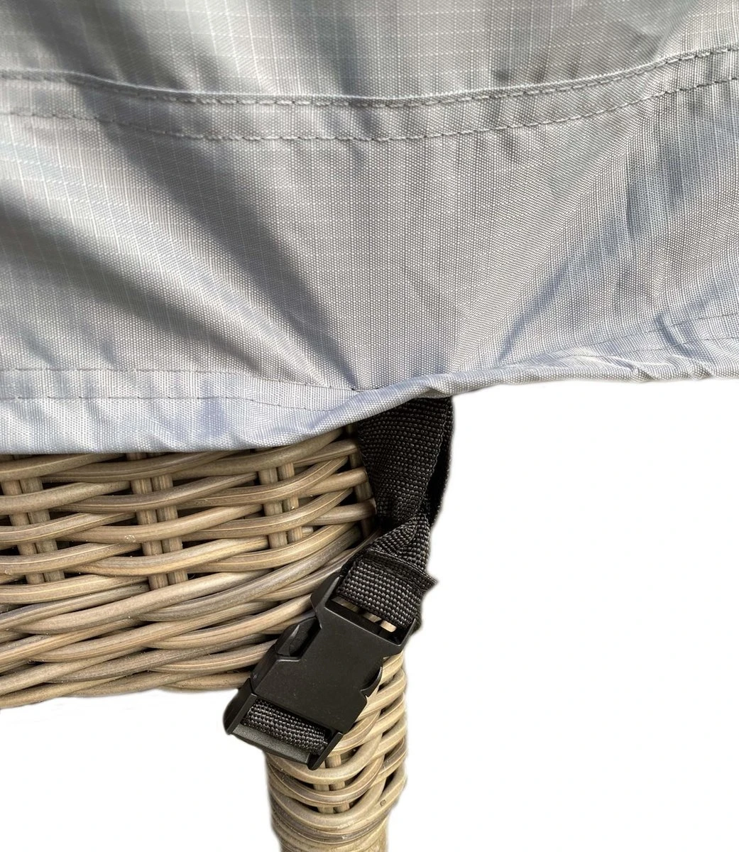 COVER UP HOC - Diamond Hoes Tuinmeubelen- 250x250x90 Cm - Tuinset Beschermhoes Waterdicht Met Stormbanden, Trekkoord En Afwaterings HOCCIE - Zilvergrijze Hoes Tuinmeubels 4 COVER UP HOC - Diamond Hoes Tuinmeubelen- 250x250x90 Cm - Tuinset Beschermhoes Waterdicht Met Stormbanden, Trekkoord En Afwaterings HOCCIE - Zilvergrijze Hoes Tuinmeubels - Afbeelding 4