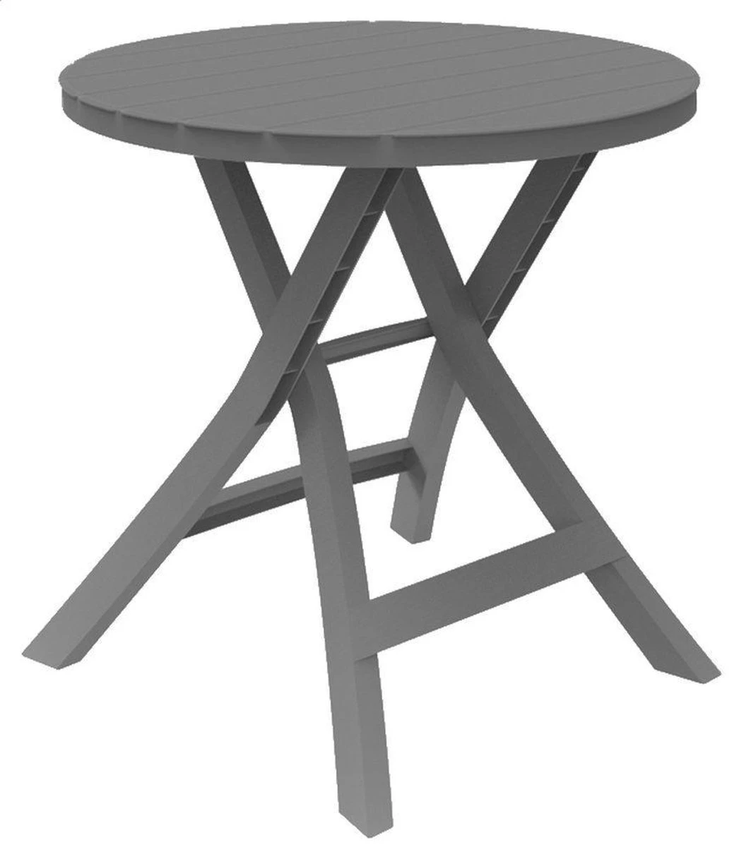 Allibert - Tuintafel - Oregon - Ø 70 Cm - Kunststof - Opklapbaar 1 Allibert - Tuintafel - Oregon - Ø 70 Cm - Kunststof - Opklapbaar