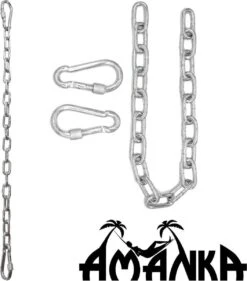 2x 50cm Hangende Stoelketting Tot 230kg - 4 Karabiners - Schommel Hangmat Bokszak Ophanging -Optimaal Tuinmeubel Winkel 1056x1200