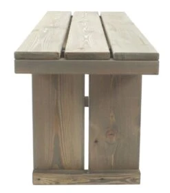 Toulouse Tuinbank Zonder Rugleuning - Licht Grijs - 118 Cm - Houten Tuinbank - Steigerhouten Tuinbank - Tuinbankje -Optimaal Tuinmeubel Winkel 1060x1200