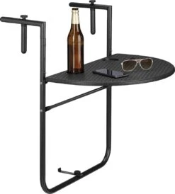 Relaxdays Balkontafel Inklapbaar, Balkon Tafel Rotan, Hangtafel Reling - Zwart 24 Relaxdays Balkontafel Inklapbaar, Balkon Tafel Rotan, Hangtafel Reling - Zwart -Optimaal Tuinmeubel Winkel 1080x1200 1