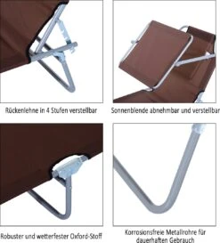 Outsunny Ligstoel Ligbank Voor Buiten Ligstoel Voor Op Het Strand Inklapbaar Met Zonnedak 3 Kleuren 84B-001 -Optimaal Tuinmeubel Winkel 1086x1200 1