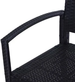 Outsunny Polyrotan Tuinbank 2-zits Parkbank Bank Staal Zwart 867-022 -Optimaal Tuinmeubel Winkel 1102x1200 2