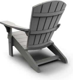 Keter Troy Adirondack Tuinstoel - Set Van 2 - 81x80x96,5cm - Lichtgrijs -Optimaal Tuinmeubel Winkel 1103x1200
