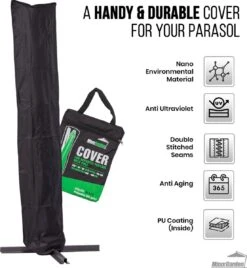 MaxxGarden Parasolhoes - Afdekhoes Voor Zweefparasol - Beschermhoes - 200-400 Cm - Met Rits En Trekkoord - Zwart 13 MaxxGarden Parasolhoes - Afdekhoes Voor Zweefparasol - Beschermhoes - 200-400 Cm - Met Rits En Trekkoord - Zwart -Optimaal Tuinmeubel Winkel 1105x1200