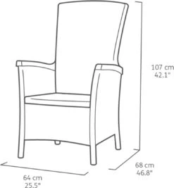 Allibert Vermont Verstelbare Tuinstoel - 64x68x107cm - Grafiet 21 Allibert Vermont Verstelbare Tuinstoel - 64x68x107cm - Grafiet -Optimaal Tuinmeubel Winkel 1111x1200 1