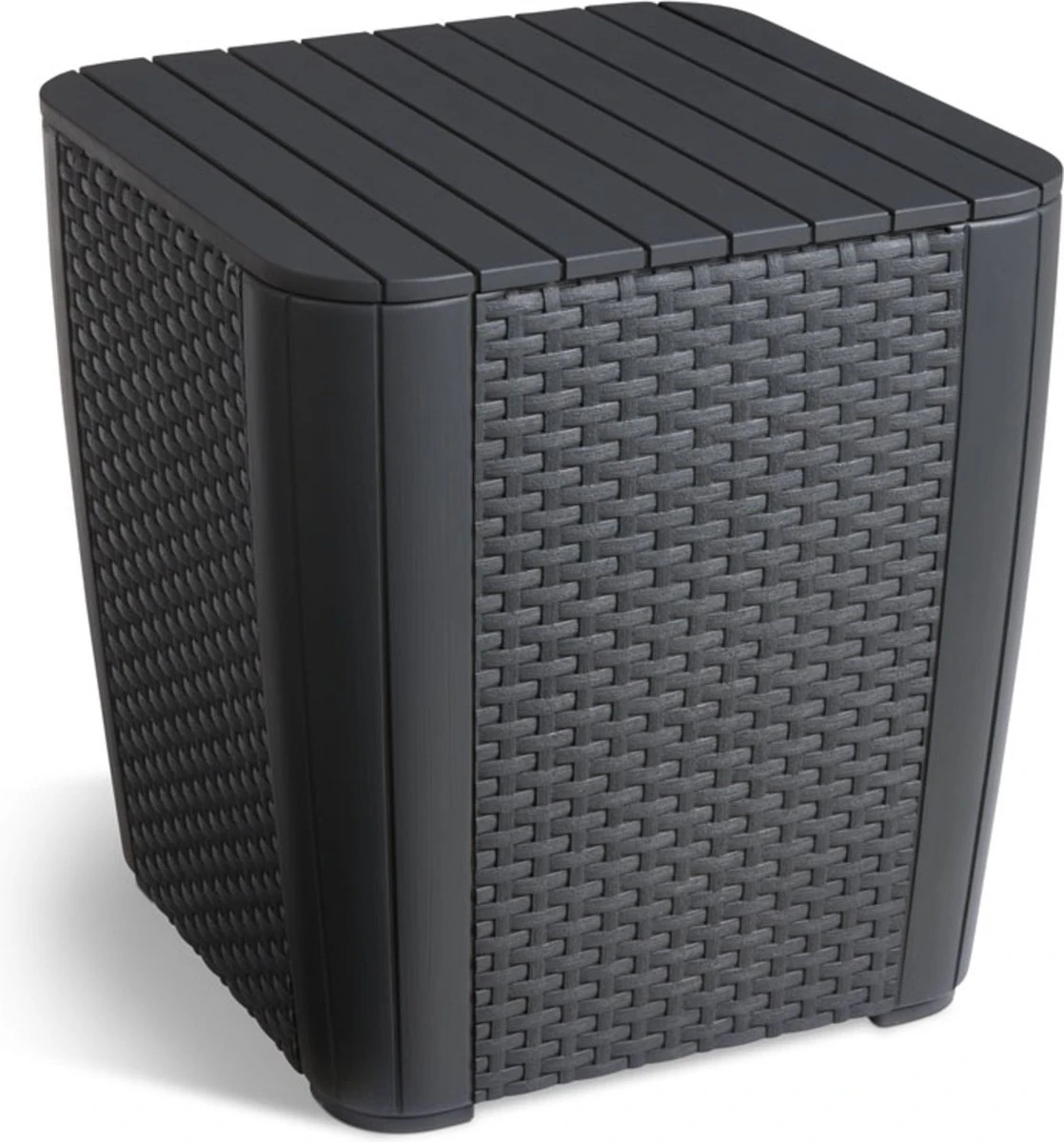 ALLIBERT Keter Luzon Opbergtafel - 39x39x43cm - Donkergrijs 1 ALLIBERT Keter Luzon Opbergtafel - 39x39x43cm - Donkergrijs