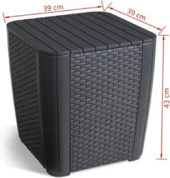 ALLIBERT Keter Luzon Opbergtafel - 39x39x43cm - Donkergrijs 27 ALLIBERT Keter Luzon Opbergtafel - 39x39x43cm - Donkergrijs -Optimaal Tuinmeubel Winkel 1144x1200 1