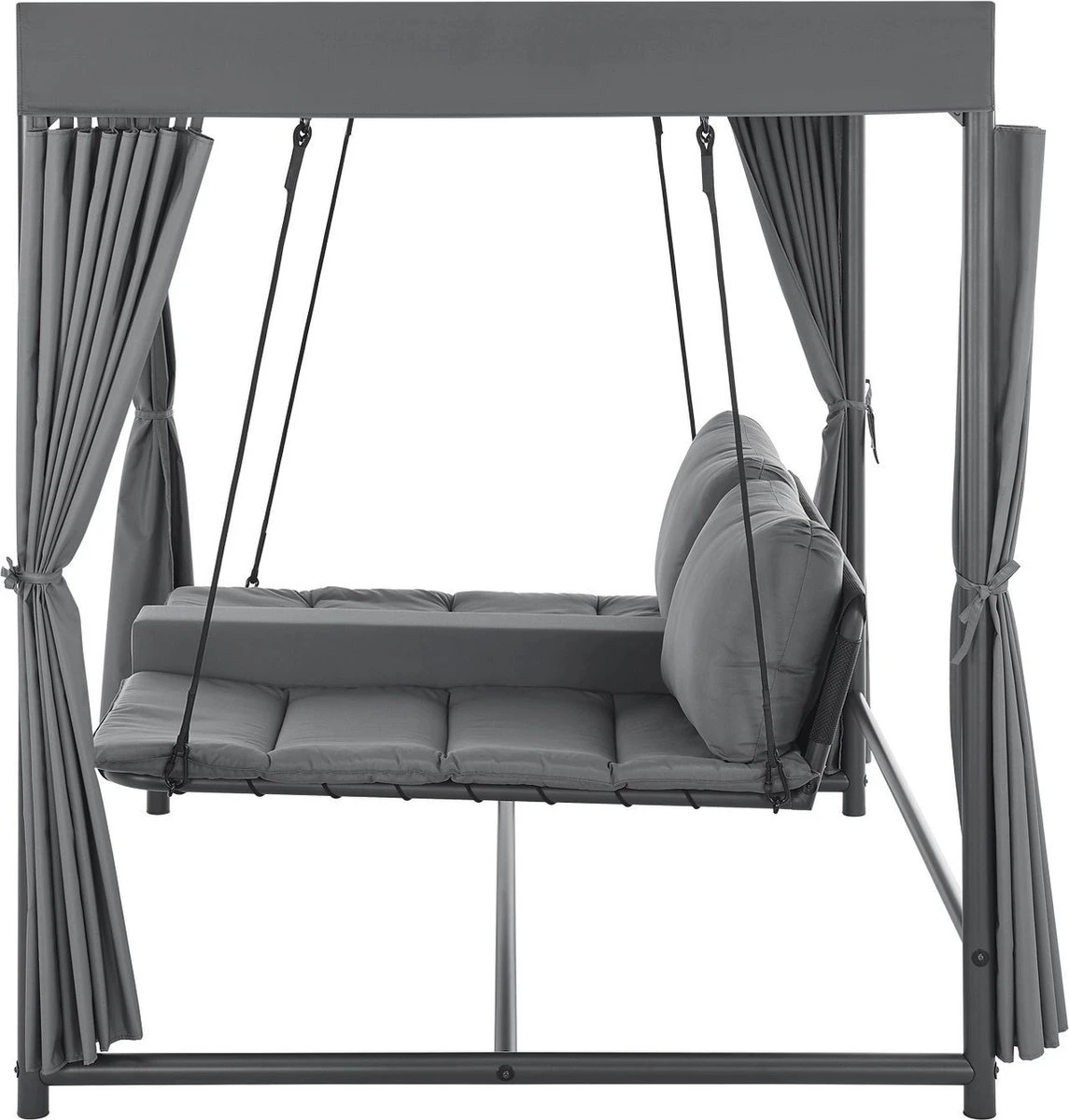 Schommelbank / Ligbank Kassandra - Donkergrijs 9 Schommelbank / Ligbank Kassandra - Donkergrijs - Afbeelding 9