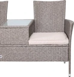 Casaria Tuinbank Polyrattan - 2-Zits Incl.Tafel - Weerbestendig Beige 17 Casaria Tuinbank Polyrattan - 2-Zits Incl.Tafel - Weerbestendig Beige -Optimaal Tuinmeubel Winkel 1147x1200 2