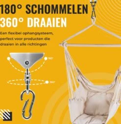 Itstrong® Plafondhaak Ophangsysteem Voor Binnen & Buiten – Ophanghaak Voor Bokszak – Schommel – Schommelstoel – Hangstoel - RVS -Optimaal Tuinmeubel Winkel 1166x1200 2