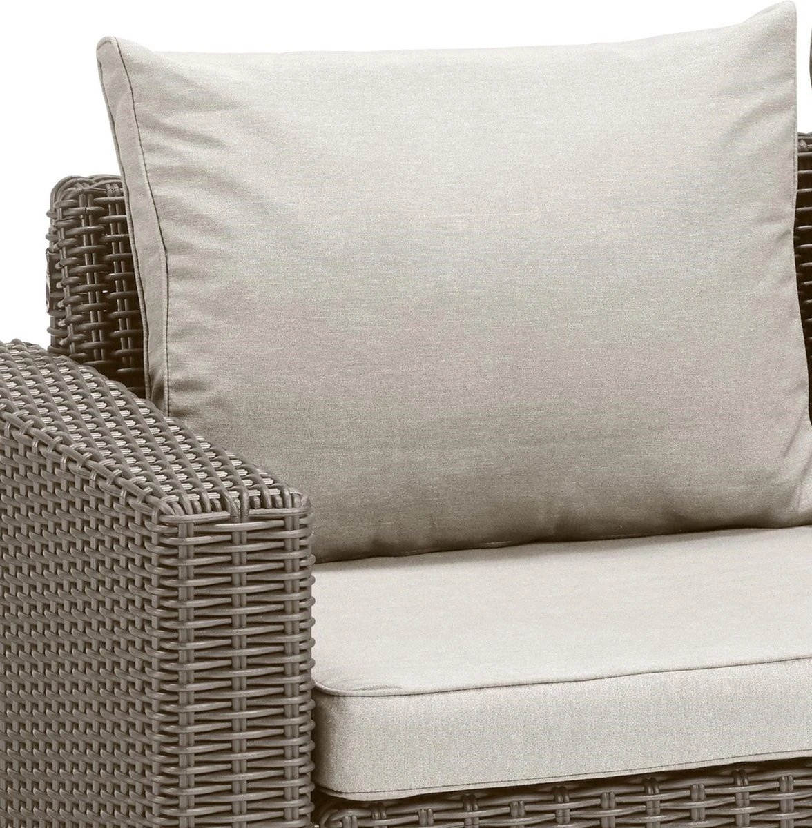 Allibert California Loungeset - 5 Personen - Cappuccino 11 Allibert California Loungeset - 5 Personen - Cappuccino - Afbeelding 11