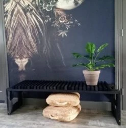 Tuinbank Design 2023 - 150CM - Grenen Hout - Zwart -Optimaal Tuinmeubel Winkel 1178x1200 1