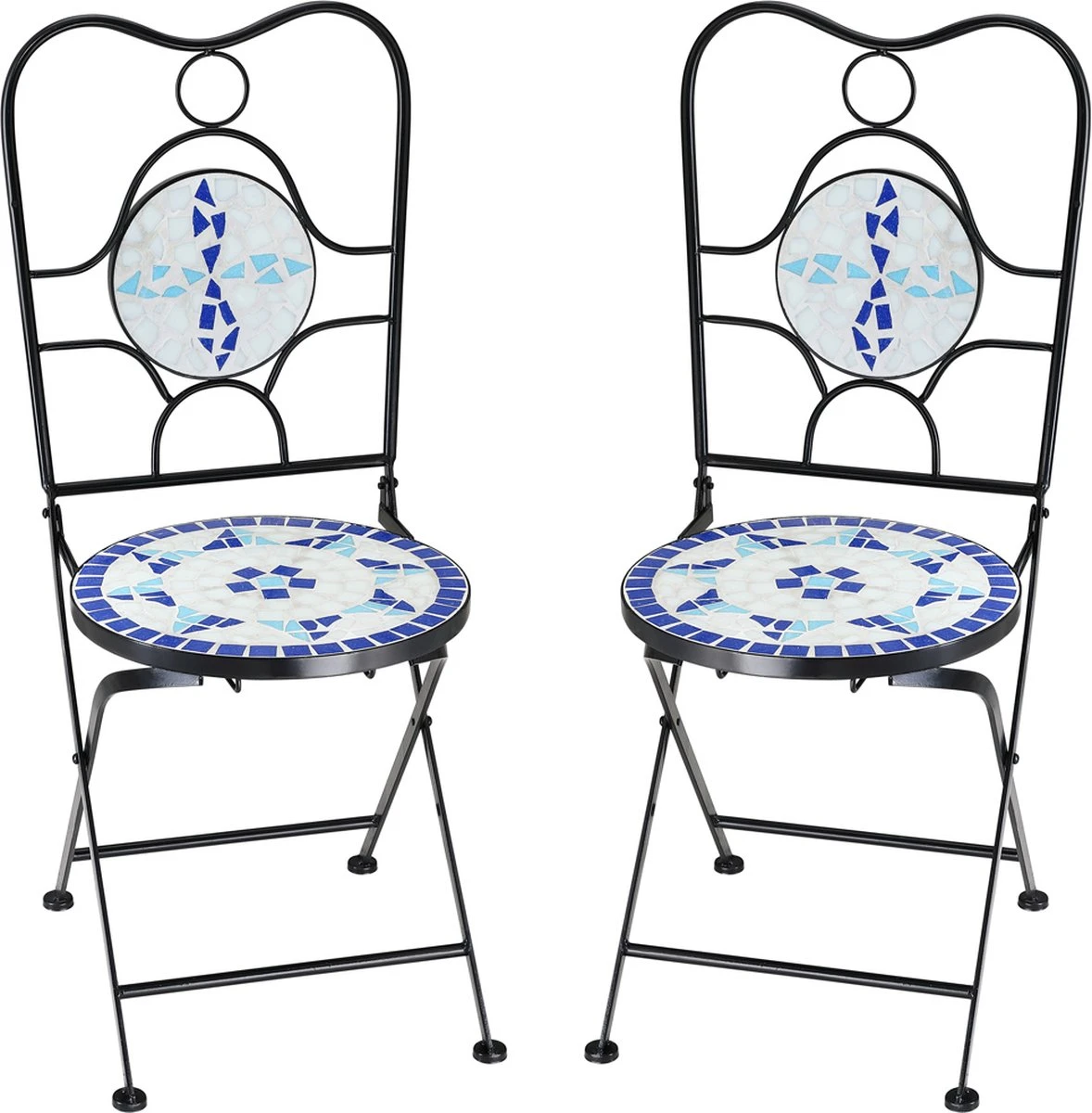 Merkloos Mozaïek Bistroset Neptun - 3-delig 4 Merkloos Mozaïek Bistroset Neptun - 3-delig - Afbeelding 4