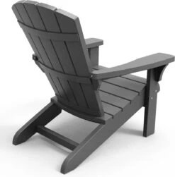 Keter Troy Adirondack Tuinstoel - 81x80x96,5cm - Grafiet -Optimaal Tuinmeubel Winkel 1180x1200