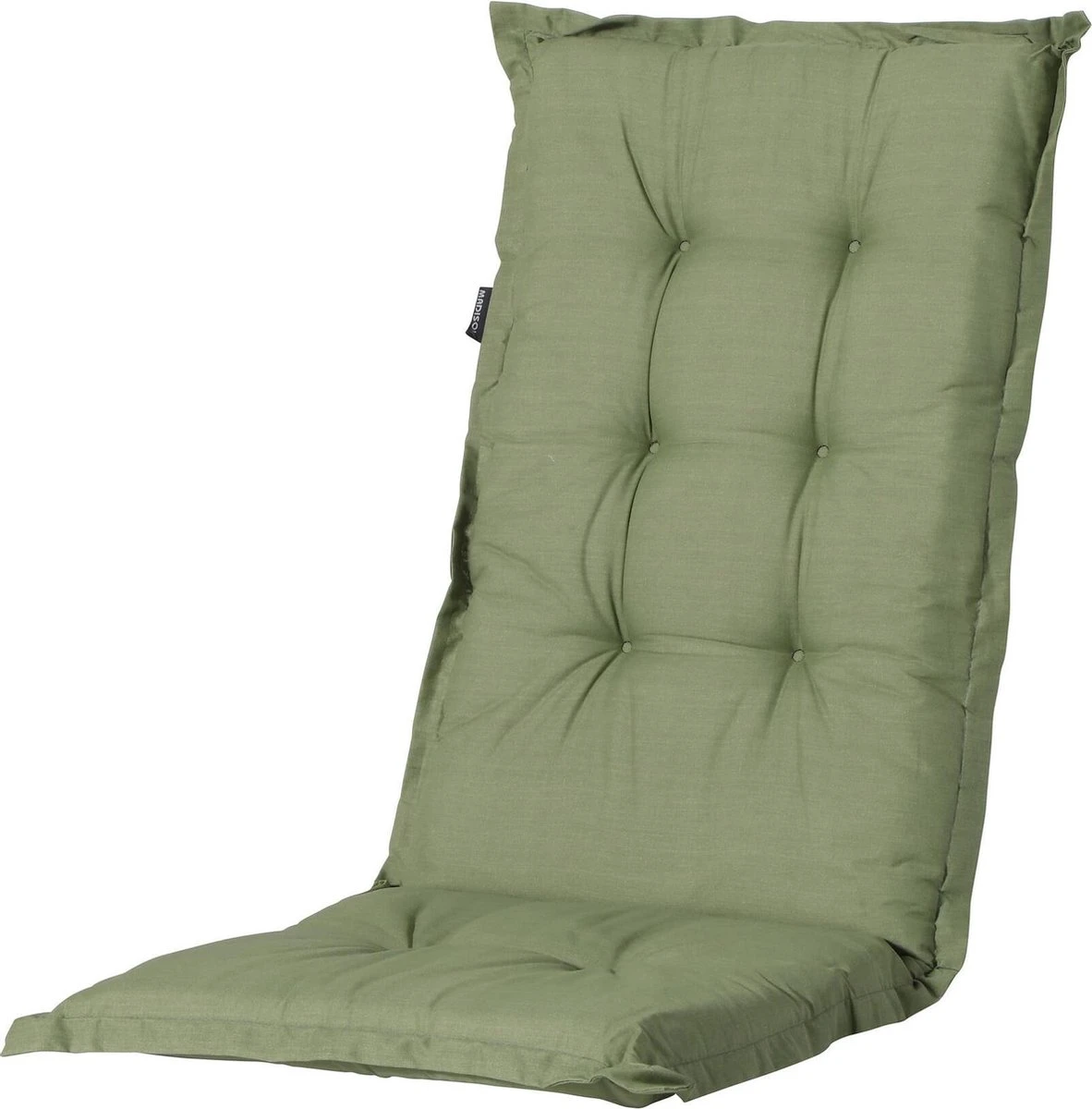 Madison Tuinstoelkussen Hoge Rug Basic Groen 1 Madison Tuinstoelkussen Hoge Rug Basic Groen