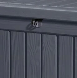 Keter Rockwood Opbergbox - 570L - 155x72,4x64,4cm - Grafiet -Optimaal Tuinmeubel Winkel 1185x1200 8