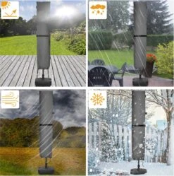 Kingsleeve Parasolhoes Tot Ø 330cm - Weerbestendig Robuust - Grijs -Optimaal Tuinmeubel Winkel 1192x1200 1