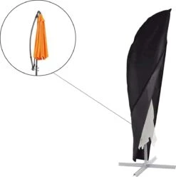Parasolhoes Voor Zweefparasol - 265 Cm - Zwart - Waterbestendige Hoes Voor Parasol - Parasolhoes Staande Parasol Met Rits -Optimaal Tuinmeubel Winkel 1193x1200 3