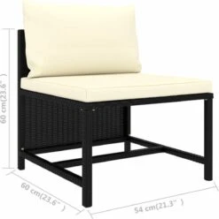 VidaXL 4-delige Loungeset Met Kussens Poly Rattan Zwart 20 VidaXL 4-delige Loungeset Met Kussens Poly Rattan Zwart -Optimaal Tuinmeubel Winkel 1194x1200 1