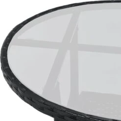 Polyrotan Balkonset - Bayamo - 3-delig - Zwart 20 Polyrotan Balkonset - Bayamo - 3-delig - Zwart -Optimaal Tuinmeubel Winkel 1195x1200 2