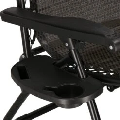 Springos Tuinstoel | Ligstoel | Opvouwbaar | Verstelbaar | Ergonomische Hoofdsteun | Bruin / Zwart -Optimaal Tuinmeubel Winkel 1198x1200