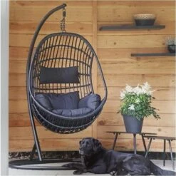 Hangstoel Sturdy Frame Zwart -Optimaal Tuinmeubel Winkel 1199x1200 1