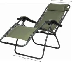 Capture Outdoor, Opklapbare Luxe Ligstoel "Relax RZ-1", Verstelbare Rugleuning, Luxe Armleuningen, Opgespannen Gevoerd Doek, Afneembaar Kussen, … -Optimaal Tuinmeubel Winkel 1200x1028
