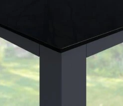 Casaria – Tuintafel – Aluminium – 90x90x75cm –Antraciet -Optimaal Tuinmeubel Winkel 1200x1034
