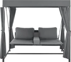 Schommelbank / Ligbank Kassandra - Donkergrijs 32 Schommelbank / Ligbank Kassandra - Donkergrijs -Optimaal Tuinmeubel Winkel 1200x1046