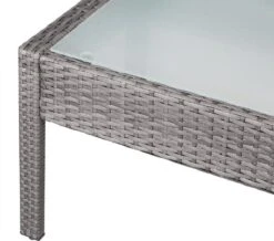 Casaria Polyrattan Loungeset – 2 Stoelen 1 Bank 1 Tafel - Antraciet -Optimaal Tuinmeubel Winkel 1200x1058 1