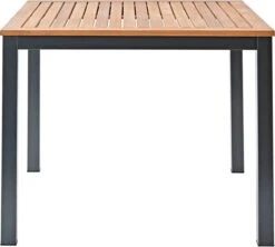 NATERIAL - Tuintafel Vierkant ORIS - 4 Personen - Houten Tafel 90x90 Cm - Aluminium - Met Houten Blad - Eucalyptus -Optimaal Tuinmeubel Winkel 1200x1079 1