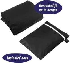 Merkloos Parasolhoes Met Rits En Trekkoord – Beschermhoes Voor Zweefparasol & Staande Parasol – Waterdicht Afdekhoes – Hoes Voor Hangparasol – Inclusief Opberghoes – Zwart - 205 Cm -Optimaal Tuinmeubel Winkel 1200x1079
