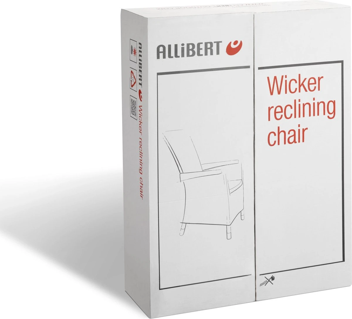 Allibert Vermont Verstelbare Tuinstoel - 64x68x107cm - Grafiet 2 Allibert Vermont Verstelbare Tuinstoel - 64x68x107cm - Grafiet - Afbeelding 2