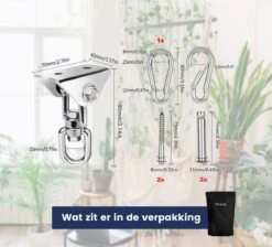 Plafondhaak - Ophangen Bokszak, Schommel En Hangstoel - Ophangsysteem - Ophanghaak - Plafondbeugel - RVS – 500kg Tilgewicht -Optimaal Tuinmeubel Winkel 1200x1087 1