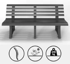 Casaria Tuinbank Orchidea – Kunststof/240kg Belastbaar – Antraciet 11 Casaria Tuinbank Orchidea – Kunststof/240kg Belastbaar – Antraciet -Optimaal Tuinmeubel Winkel 1200x1089 2