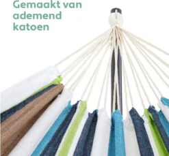 Vita5 Hangmat Met Standaard – 2 Persoons – Incl. Bekerhouder – 205kg Draaggewicht – Groen/Blauw 21 Vita5 Hangmat Met Standaard – 2 Persoons – Incl. Bekerhouder – 205kg Draaggewicht – Groen/Blauw -Optimaal Tuinmeubel Winkel 1200x1111