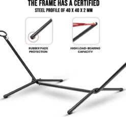 Pro Garden Standaard Voor Hangmat / Hangmat Standaard - Metaal - Zwart -Optimaal Tuinmeubel Winkel 1200x1118 2