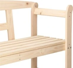 Merkloos Springos Tuinbank | Tuinbankje | Zitbank Buiten | Naaldhout | 119 X 78 X 45 Cm | Licht -Optimaal Tuinmeubel Winkel 1200x1126 2