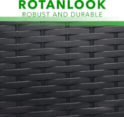 Opbergbox 310L UV-Bestendig Weerbestendig Wielen Tuinbox Rotan-look Antraciet -Optimaal Tuinmeubel Winkel 1200x1131 3
