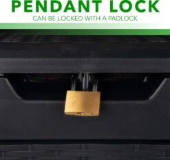 Opbergbox 310L UV-Bestendig Weerbestendig Wielen Tuinbox Rotan-look Antraciet -Optimaal Tuinmeubel Winkel 1200x1131 6