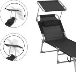 Ligstoel Met Hoofdsteun En Zon Bescherming Verstelbare Rugleuning Inklapbaar Donker Grijs Ligbed Tuin 12 Ligstoel Met Hoofdsteun En Zon Bescherming Verstelbare Rugleuning Inklapbaar Donker Grijs Ligbed Tuin -Optimaal Tuinmeubel Winkel 1200x1137