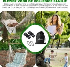 4House Ophang Koord Voor Hangmat, Hangstoel / Schommel - Hangmat Bevestigingsset Inclusief Haken - Karabijnhaak - Hangmat Standaard -Schommelophangset - Hangmat Ophangsysteem -150cm - Tot 1000kg - Boomvriendelijke Hangmat Ophangset - Set Van 2Stuks -Optimaal Tuinmeubel Winkel 1200x1138 6