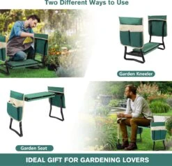 Uten - Kniebankje Tuin - Knie Steun - Tuinkruk Inklapbaar - Kniesteun Tuinieren - Kniekussen - Tot 150 Kg - Groen -Optimaal Tuinmeubel Winkel 1200x1158 1