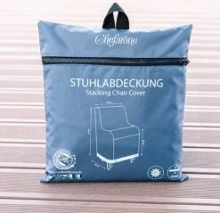 Chefarone Beschermhoes Tuinstoelen - Tuinstoelen Hoes - Tuinmeubelen - Weerbestendig - UV-bescherming - Grijs -Optimaal Tuinmeubel Winkel 1200x1162 3