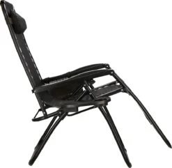 Springos Tuinstoel | Ligstoel | Opvouwbaar | Verstelbaar | Ergonomische Hoofdsteun | Bruin / Zwart -Optimaal Tuinmeubel Winkel 1200x1170